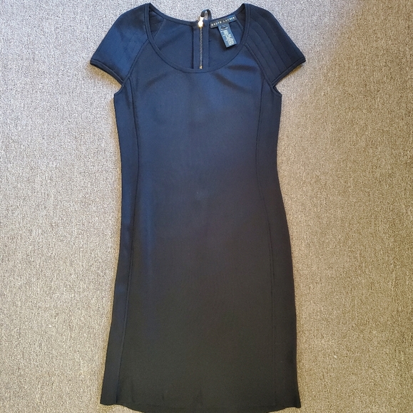 Black Ralph Lauren Fitted Dress - Picture 1 of 8